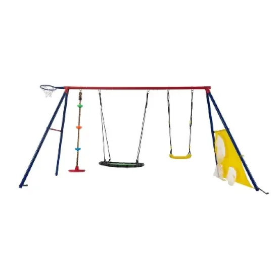 Dexmalle rainbow colour interesting 5in1 swingset image {8}