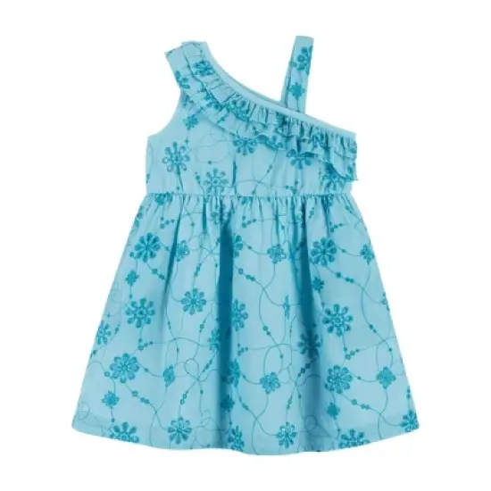 Andy & Evan  Toddler  Eyelet Ruffle Dress. image {2}