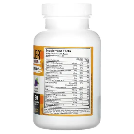 NuBest Doctor Taller, Kids Ages 2-9 Years, Grape, 90 Chewable Tablets image {1}