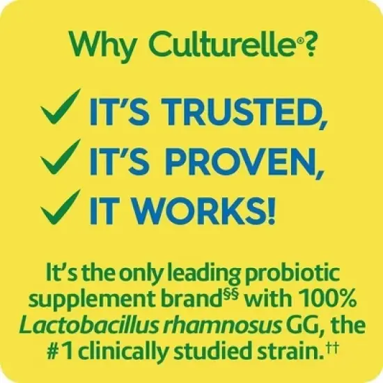 Culturelle - Probiotics Health & Wellness 15 Billion CFUs, 30 Count image {4}