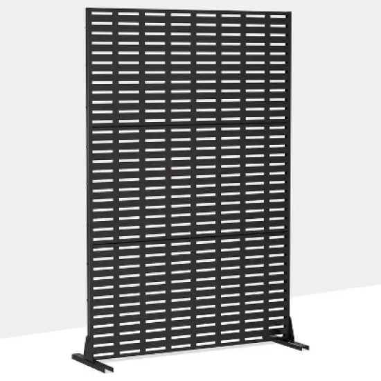 Lirago 72 in Outdoor Privacy Panel Galvanized Metal Fence image {10}