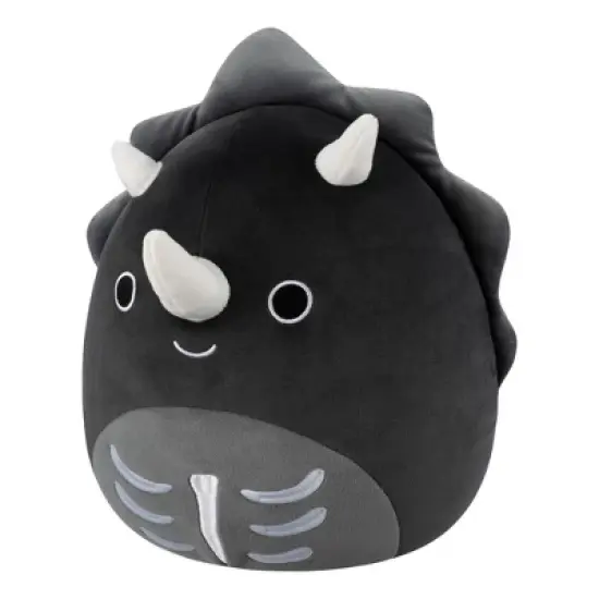 Squishmallows 12" Black Skeleton Triceratops Medium Plush image {3}