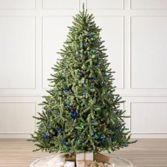 Balsam Hill 6.5' Color Clear LED Classic Blue Spruce Tree image {1}