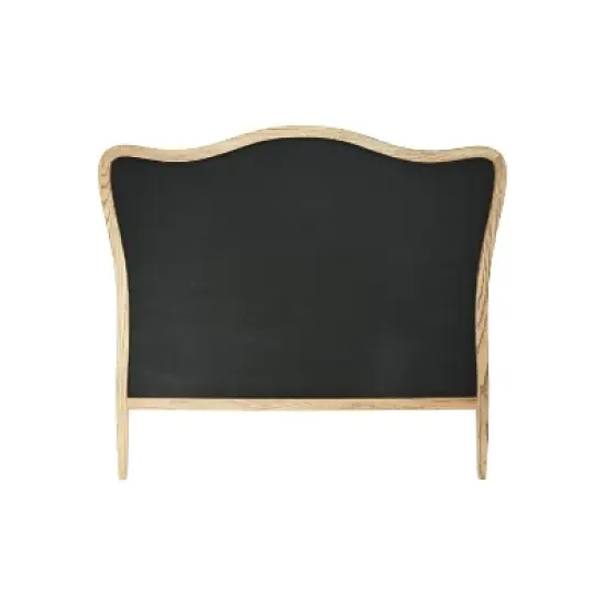 Storied Home Queen Oak Wood Headboard Beige: Upholstered, Freestanding, No Assembly, Spot Clean image {3}