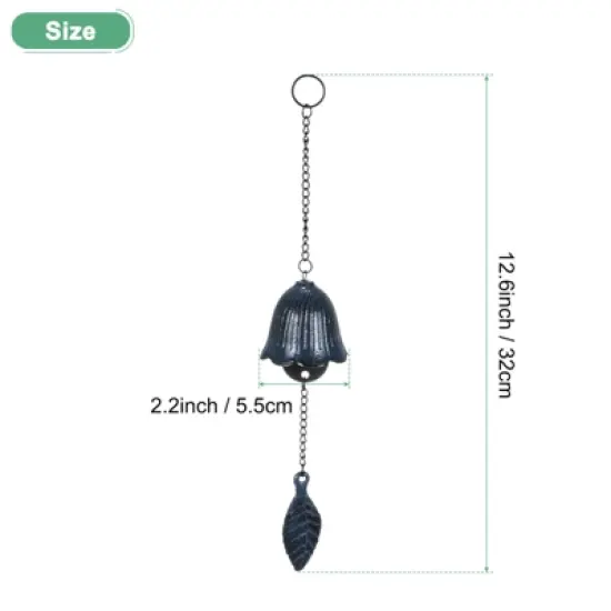 Unique Bargains Traditional Lucky Metal Garden Wind Chime 1 Pcs image {2}