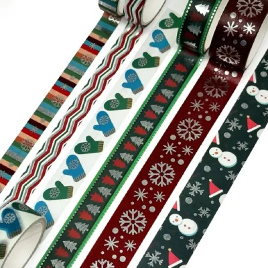 Wrapables Winter Season Washi Set for Arts & Crafts, Scrapbooking, Stationery, Diary image {3}