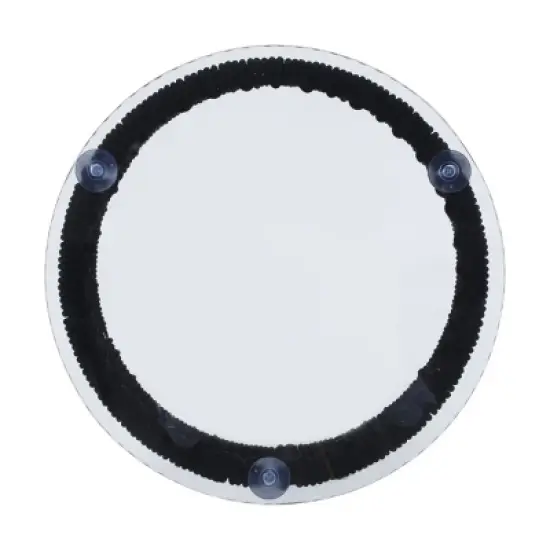 Outdoor Side Table with Tempered Glass Top,Rope Woven Accent Table for Patio or Balcony,Round Patio Side Table with Metal Frame-Coolbibila image {5}