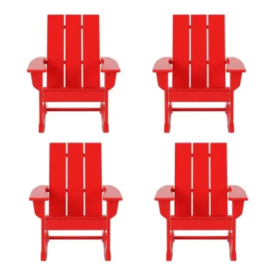 WestinTrends  Modern Adirondack Outdoor Rocking Chair (Set of 4) image {18}