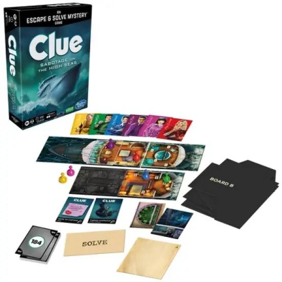 Clue Escape Sabotage on the Seas Board Game image {2}