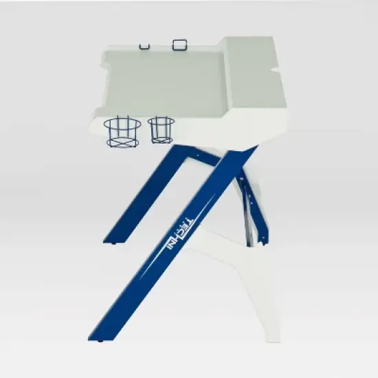 Ergonomic Computer Gaming Desk Blue - Techni Sport image {3}
