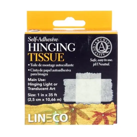 Lineco Self-Adhesive Hinging Tissue, 1 In. X 35 Ft. image {1}