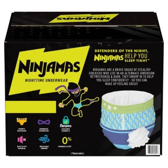 Pampers Ninjamas Nighttime Boys' Underwear - (Select Size and Count) image {1}