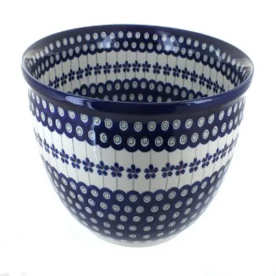 Blue Rose Polish Pottery 986 Zaklady Large Mixing Bowl image {2}