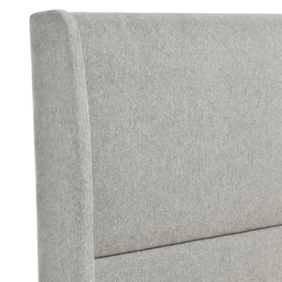 Roundhill Furniture Arles 3-Piece Upholstered Bedroom Set, Wingback Platform Bed with Two Nightstands image {9}