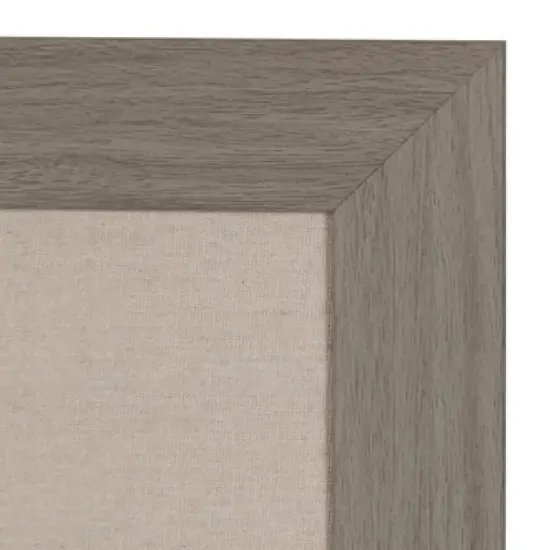 23" x 29" Beatrice Framed Linen Fabric Pinboard Gray - DesignOvation image {2}