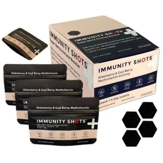 Seattle Gummy Company Immunity Vegan Gummies - Raspberry Elderberry - 48 Servings image {5}