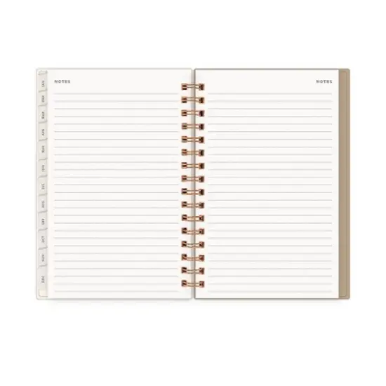 Morris & Co. by Blue Sky 5"x8" 2026&nbsp;Daily/Monthly Wirebound Planner Printed Standen Lily Peach image {9}