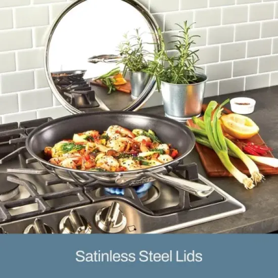 All-Clad D3 3-Ply Stainless Steel Non Stick Cookware Set 10 Piece image {1}