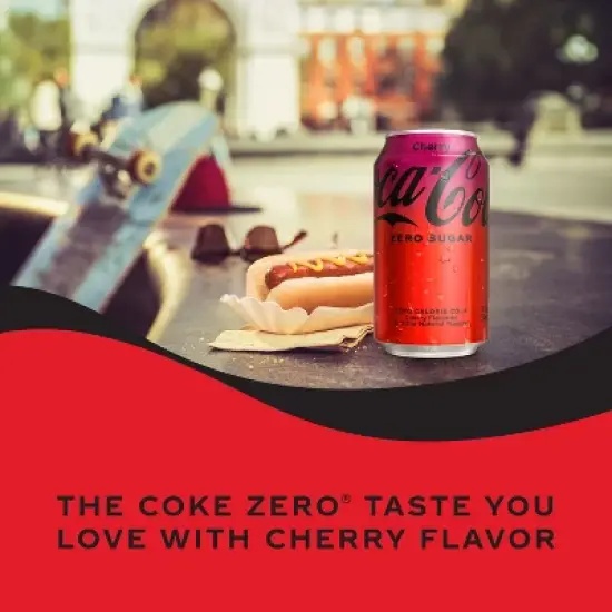Coca-Cola Cherry Zero Soda - 12pk/12 fl oz Cans image {2}