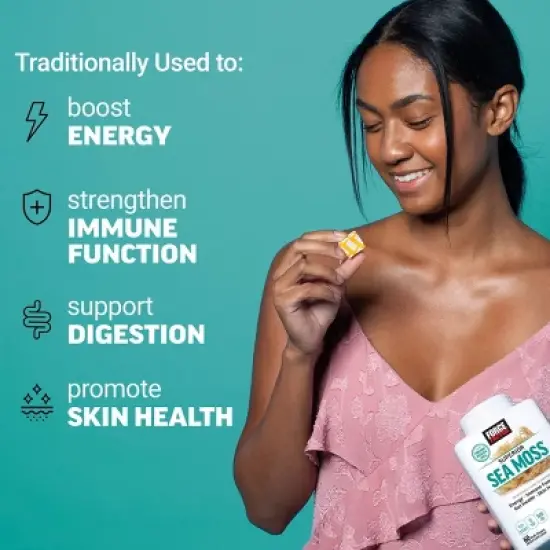 Force Factor Sea Moss Dietary Supplements Soft Chews - Salted Caramel - 60ct image {2}