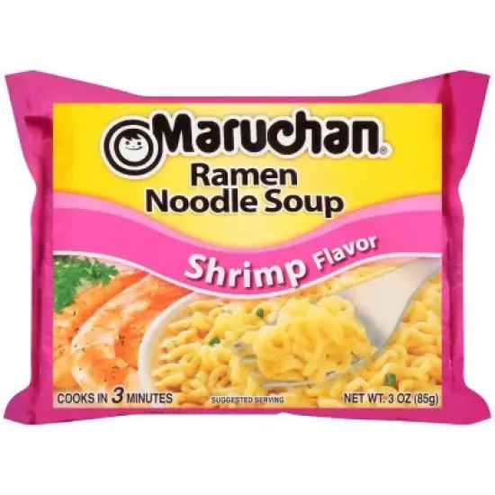 Maruchan Ramen Instant Soup Noodles Mix Variety 4 Flavor Packs 96 Count - 24 Creamy Chicken, 24 Soy Souce, 24 Lime Chili Shrimp, 24 Chicken Pack image {1}
