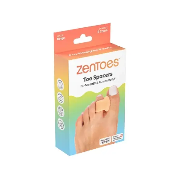 ZenToes Single Loop Toe Spacer for Bunion Pain Relief - 2pk image {12}