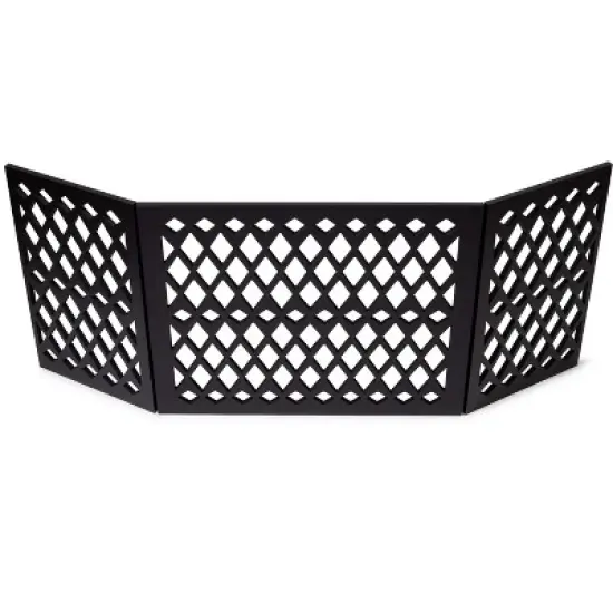 Hoovy Short Dog Gate, Freestanding Decorative Pet Gates, Foldable Gate, Dog Gate for Doorways image {4}