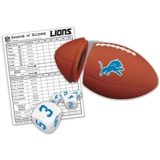 MasterPieces Officially Licsenced NFL Detroit Lions Shake N' Score Dice Game for Age 6 and Up image {2}