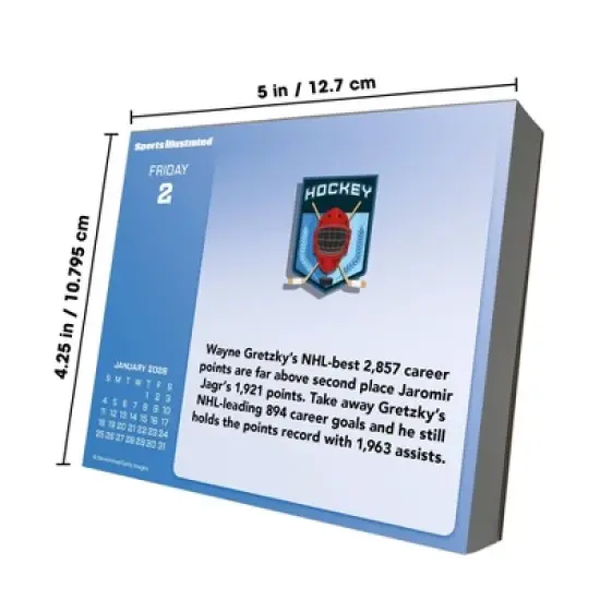 Trends International 2026 Sports Illustrated Sports Dayata Time 6.12"x5.37" Box Calendar image {9}