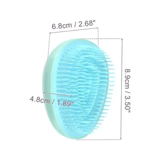 Unique Bargains Mini Portable Hair Brush 3.5"x2.68"x1.89" 1 Pc image {5}