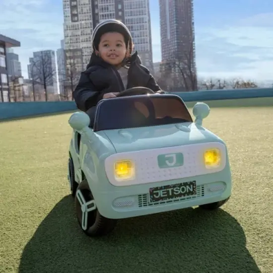 Jetson Mako Electric Motor Assist Ride-On Push Car - Green: Remote Control, Charger Included image {6}