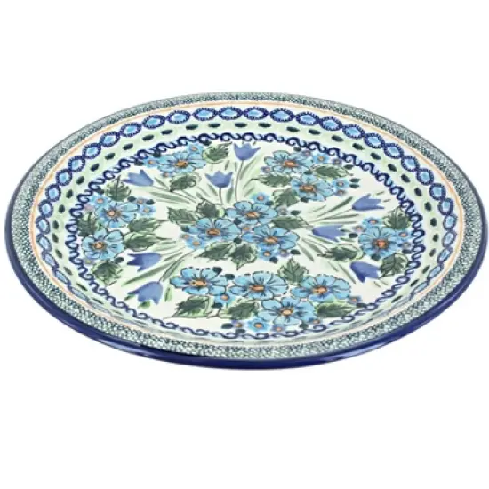 Blue Rose Polish Pottery Zaklady Dinner Plate image {3}
