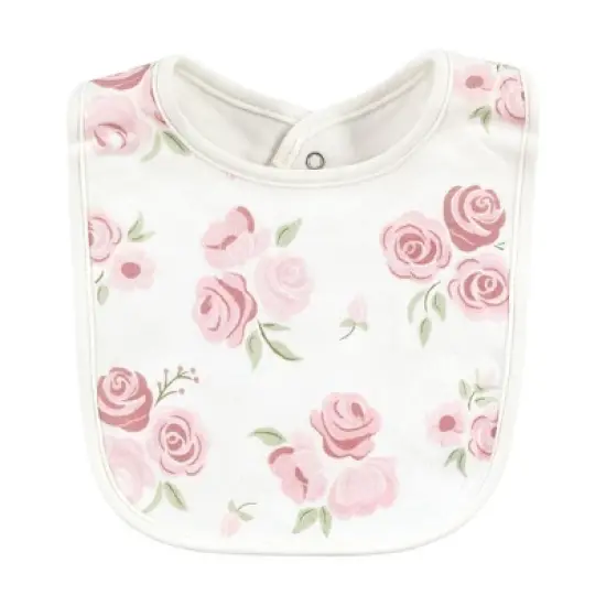 Hudson Baby Infant Girls Cotton Bibs, Dream Come True, One Size image {5}