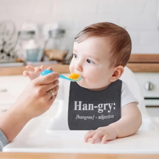 The Peanutshell Unisex Terry Cotton Baby Bibs, 8-Pack, Geen/Blue/Yellow image {3}