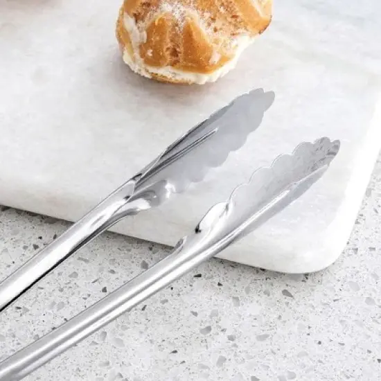 Better Houseware 7-In. Stainless Steel Tongs, Set of 2 in Silver image {3}