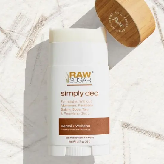 Raw Sugar Simply Deo Solid Deodorant - Santal + Verbena - 2.7oz image {5}