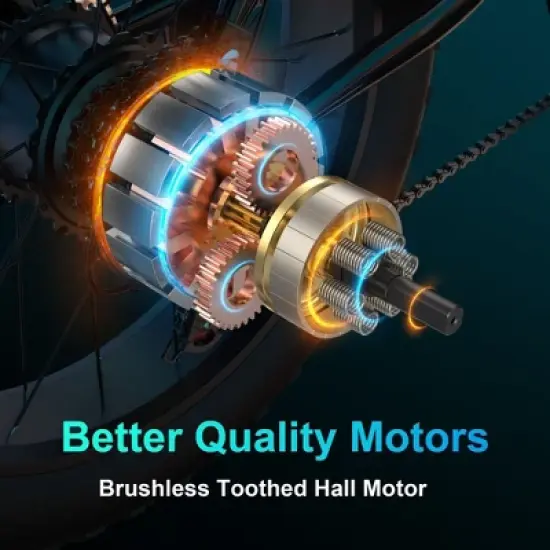 Promounts Goldoro Tank600 500W 20" Electric Bike, White image {2}