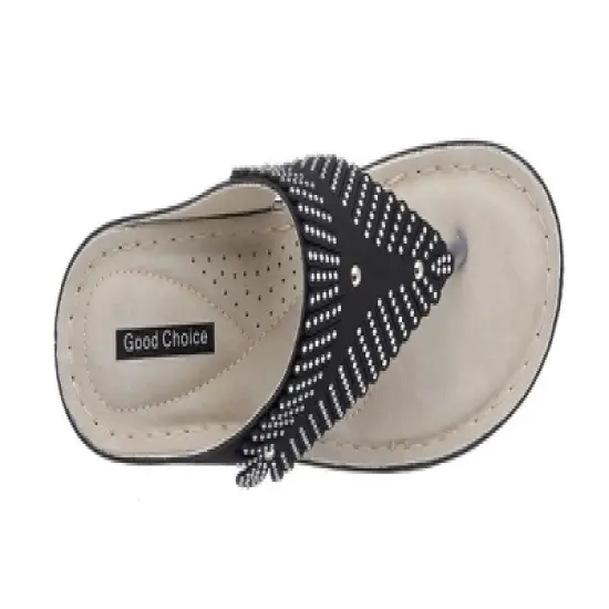 GC Shoes Virginia Embellished Comfort Slide Wedge Sandals image {3}