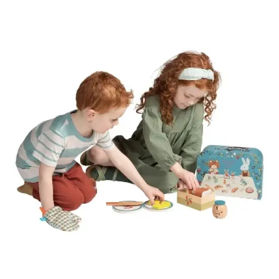 Manhattan Toy Forest Tales 17-Piece Pretend Bread Baking and Serving Set for Two with Carrying Case image {2}