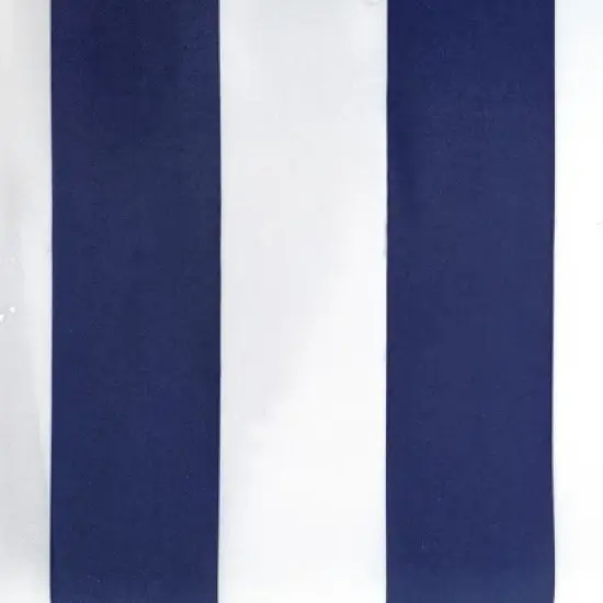 Commonwealth Seascapes Stripes Light Filtering Satiny Look Provide Privacy Grommet Outdoor Panel Pair, Indigo image {3}