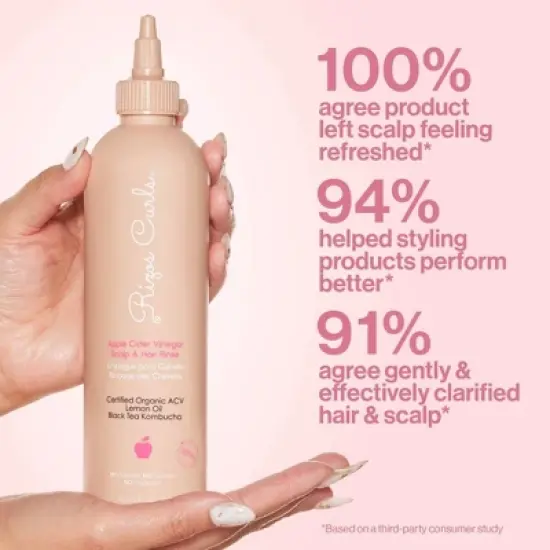 Rizos Curls Apple Cider Vinegar Scalp & Hair Rinse - 10 fl oz image {5}