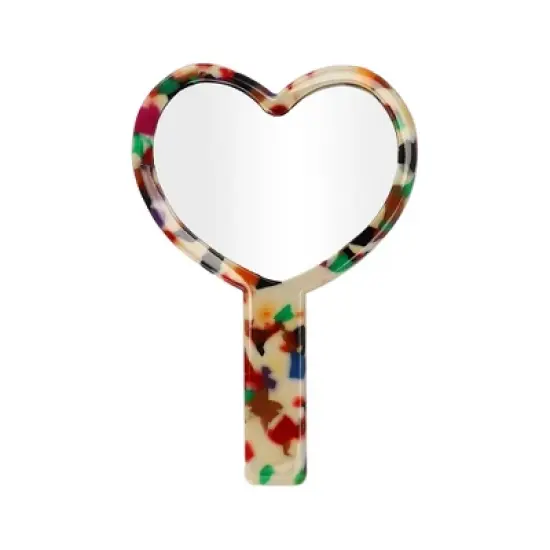 Unique Bargains Heart Shaped Handheld Mirrors 1 Pc image {5}