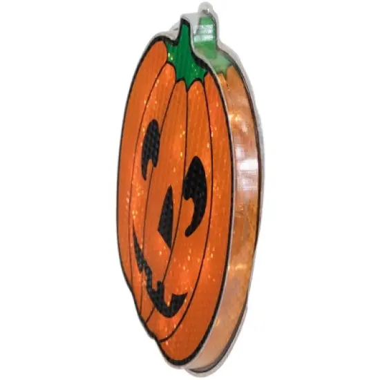 Northlight Lighted Jack O' Lantern Halloween Window Decoration - 13.5" image {3}