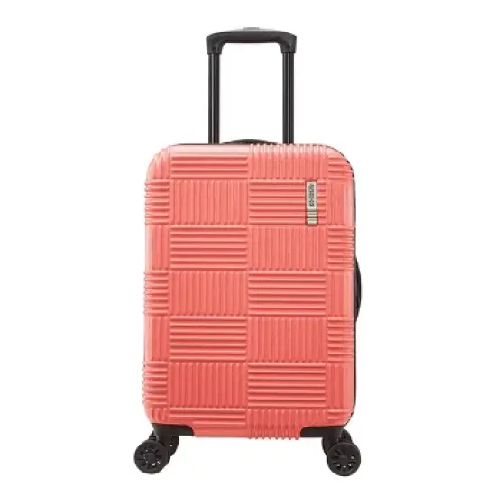 American Tourister NXT Checkered Hardside Carry On Spinner Suitcase image {1}
