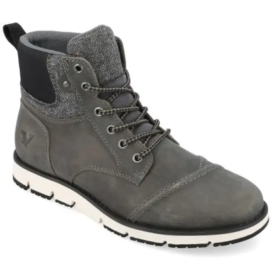 Territory Medium and Wide Width Mens Raider Tru Comfort Foam Lace-up Cap Toe Ankle Boot image {12}