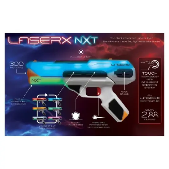 Laser X Max 2 Player 300 Range Toy Blaster image {1}