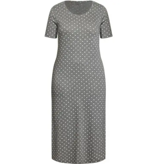 Women's Plus Size  Heart Night Dress - grey | EVANS image {2}