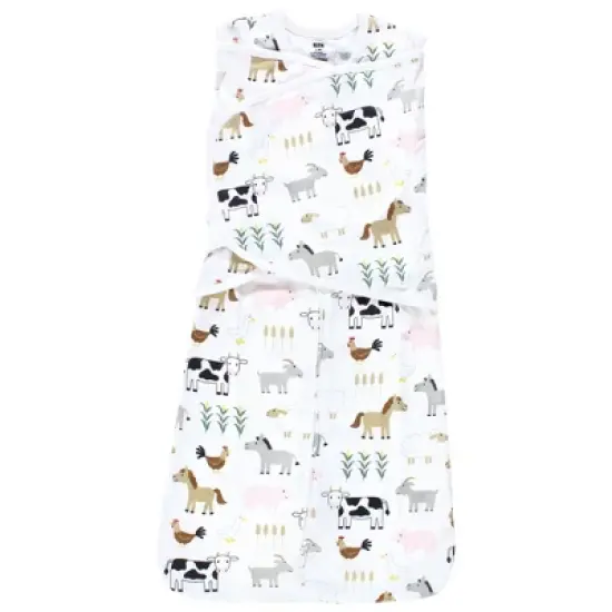Hudson Baby Convertible Swaddle Sleep Sack, Cute Farm image {4}