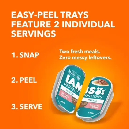 IAMS Perfect Portions Cuts in Gravy Chicken, Tuna and Salmon Flavor Wet Cat Food image {5}