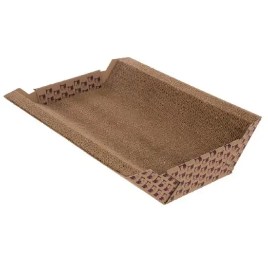 SmartyKat Super Scratcher Chaise Catnip Infused Corrugate Cat Scratcher and Bed image {2}